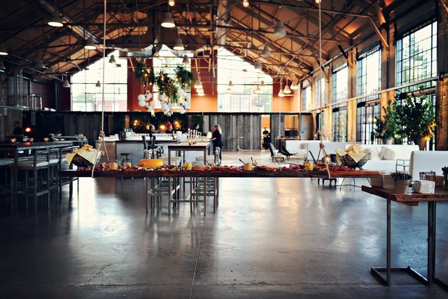 Horticulture building with catering